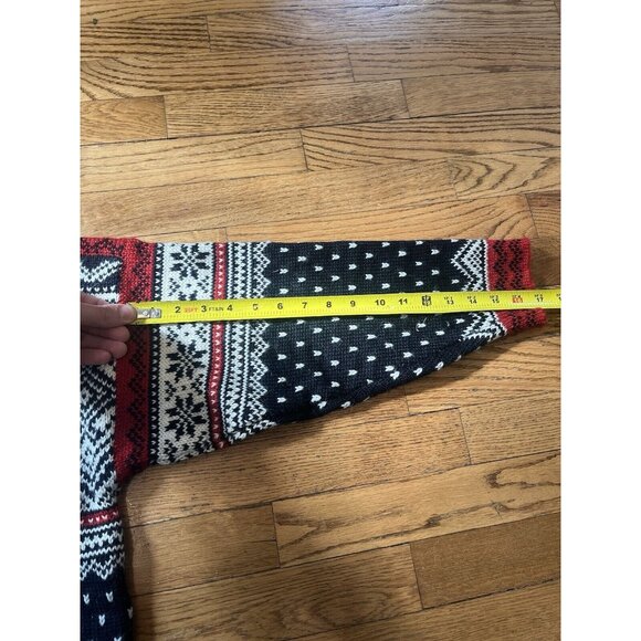 Vintage Dale of Norway Sweater Womans One Size Wool Red White Pull Over Winter - Picture 9 of 11